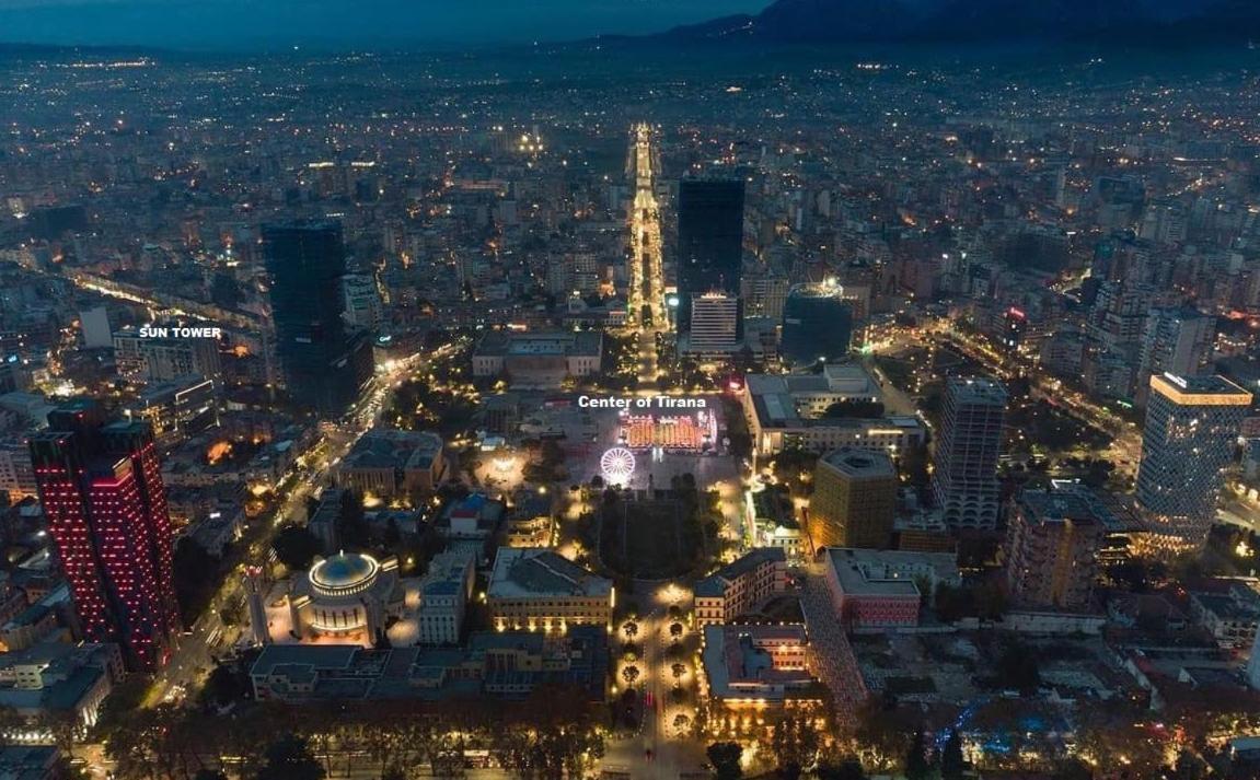 Sun Tower Luxury Suite-view From Of Center * Tirana
